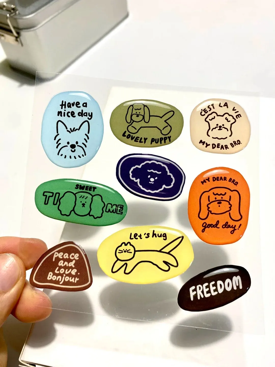 crystal epoxy self - adhesive sticker