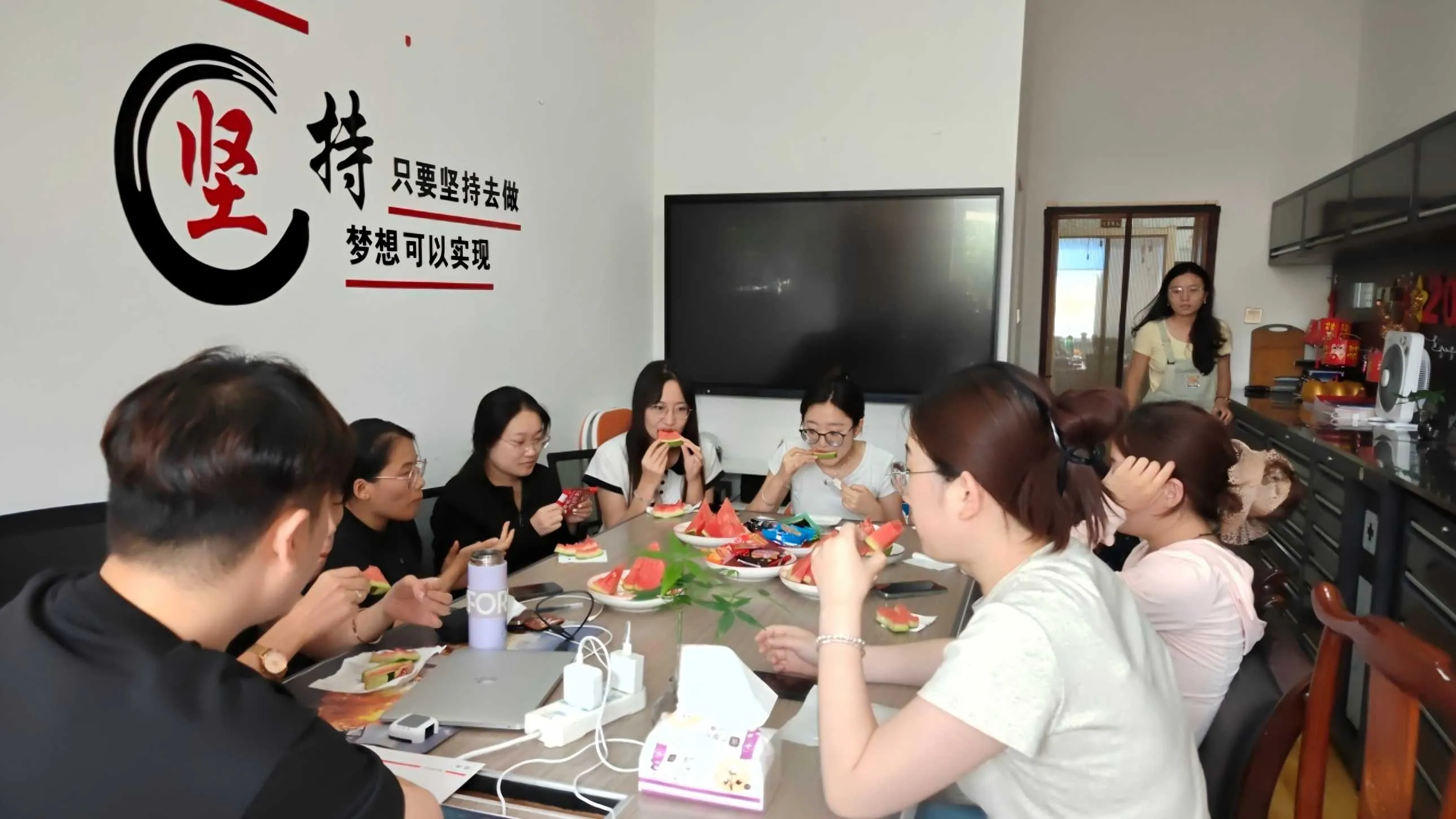 The joyful afternoon tea time, bringing people together and evoking a sense of warmth.