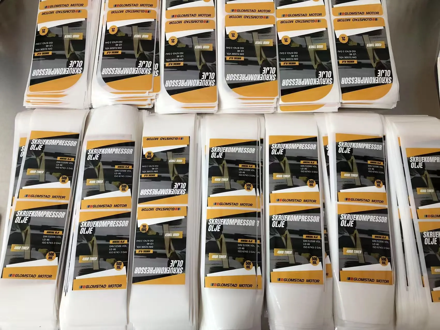 JOJO Package Ships Motor Oil Label to Norway