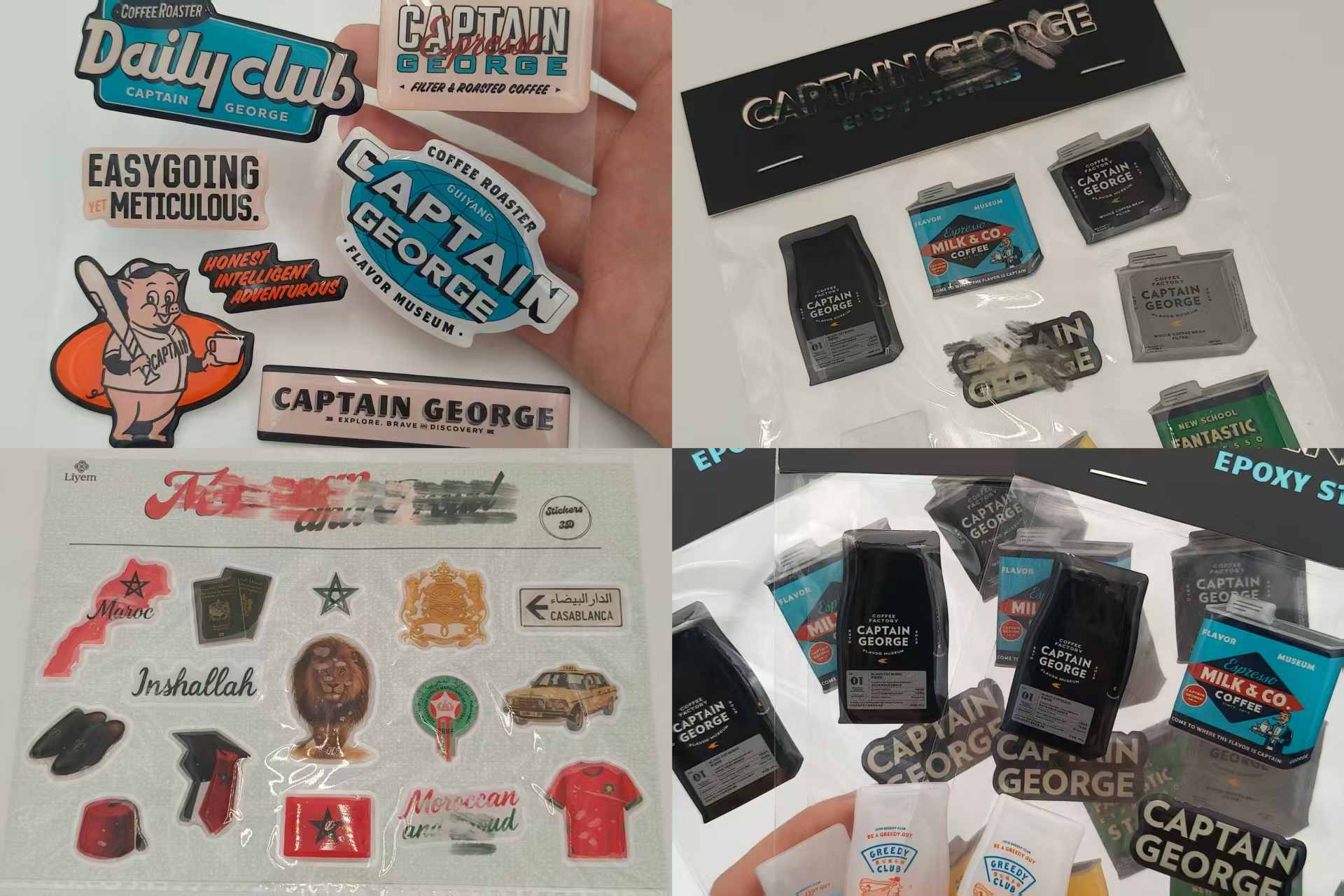 JOJO Pack Customized Epoxy Stickers