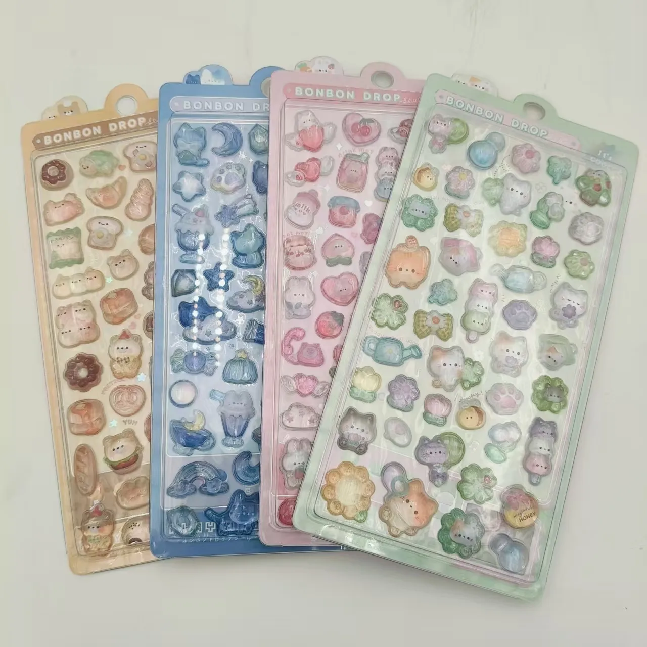 3D relief children's stickers are ready for shipment