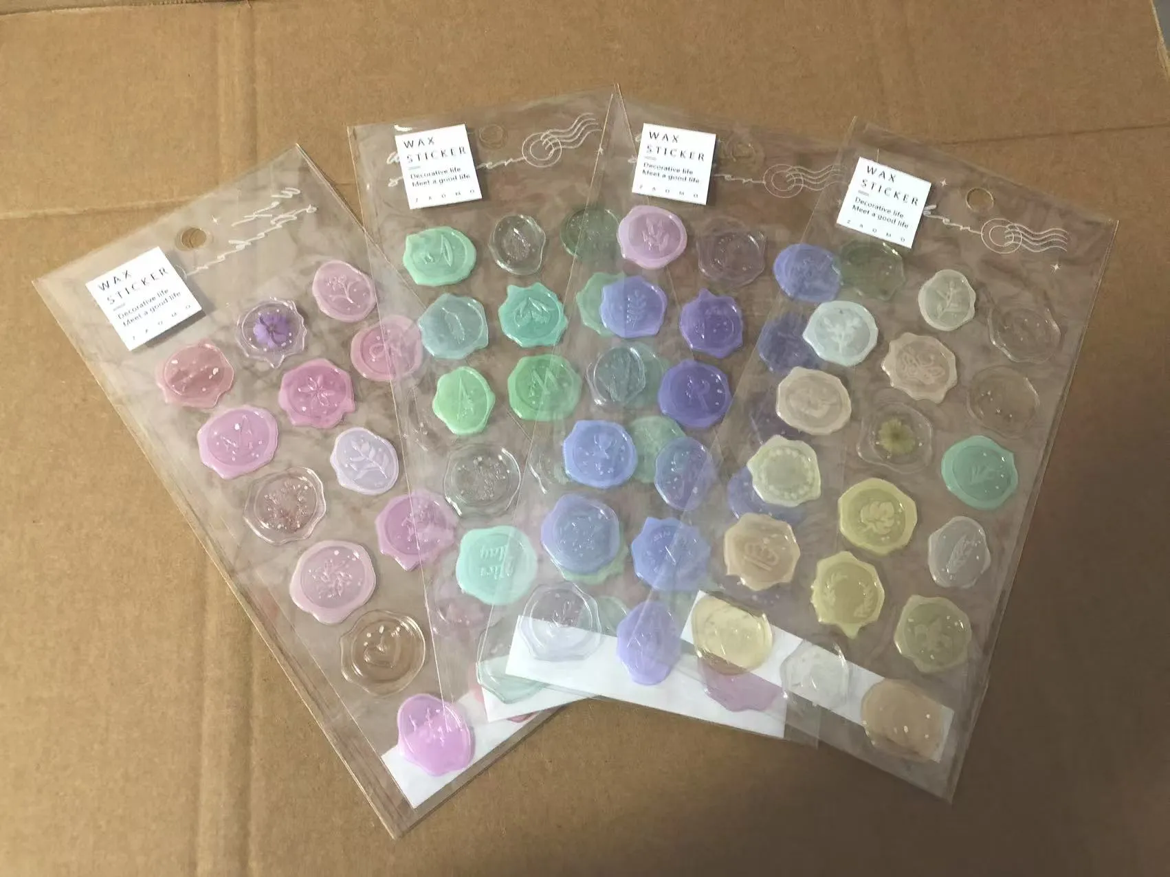 The wax seal sticker samples have been successfully dispatched