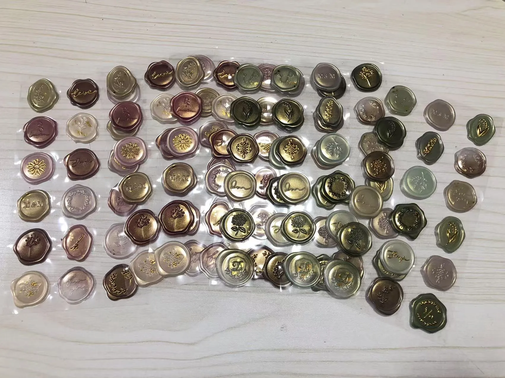 The wax seal stickers have been dispatched