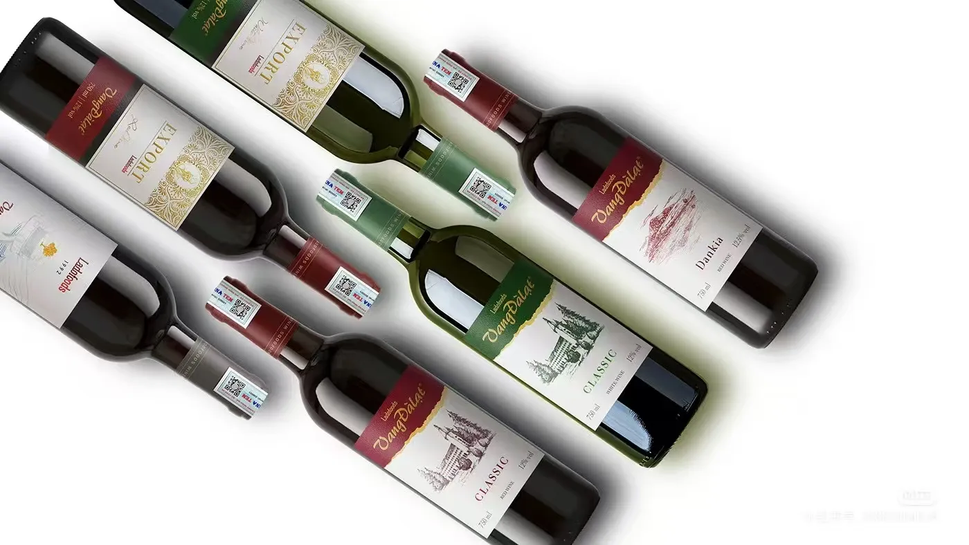 What techniques are commonly used for wine labels?