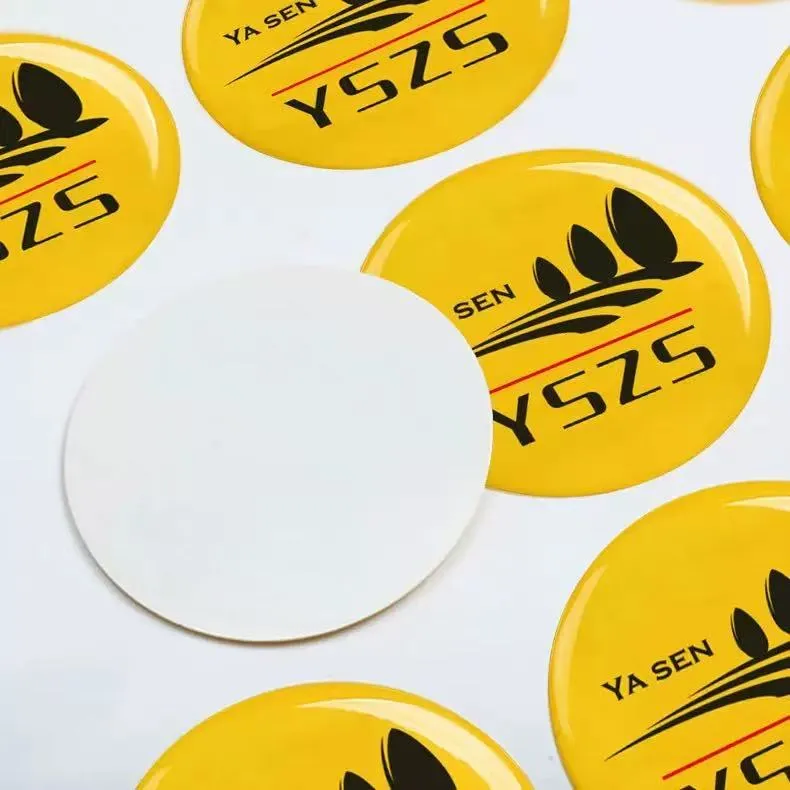 Custom epoxy stickers