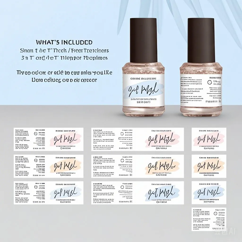 Nail polish labels