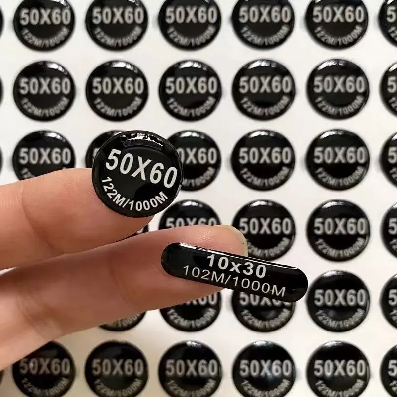 Round epoxy labels