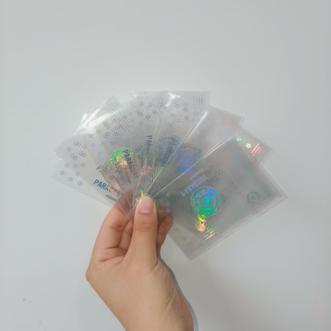 Transparent Hologram Card Stickers