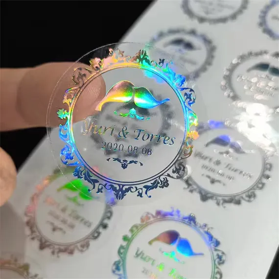 Transparent holographic label